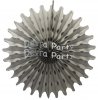 (image for) Gray 18 Inch Tissue Paper Fan (12 Pieces)