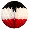Black White Red Tissue Paper Ball (12 pcs)