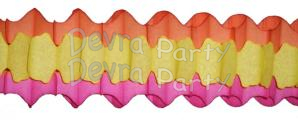 (image for) Arch Garland Orange/Yellow/Cerise (12 pcs)