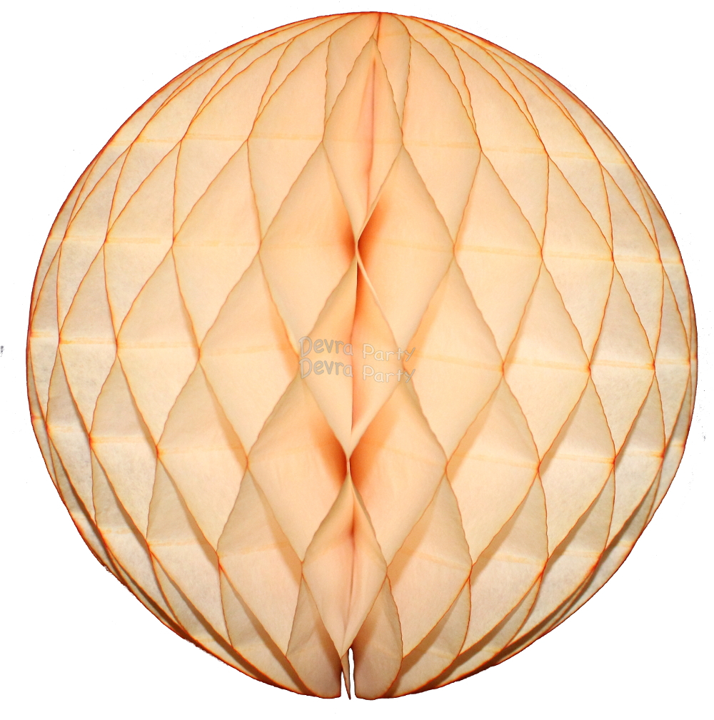 (image for) Peach Vintage Tissue Paper Ball (12 pcs)