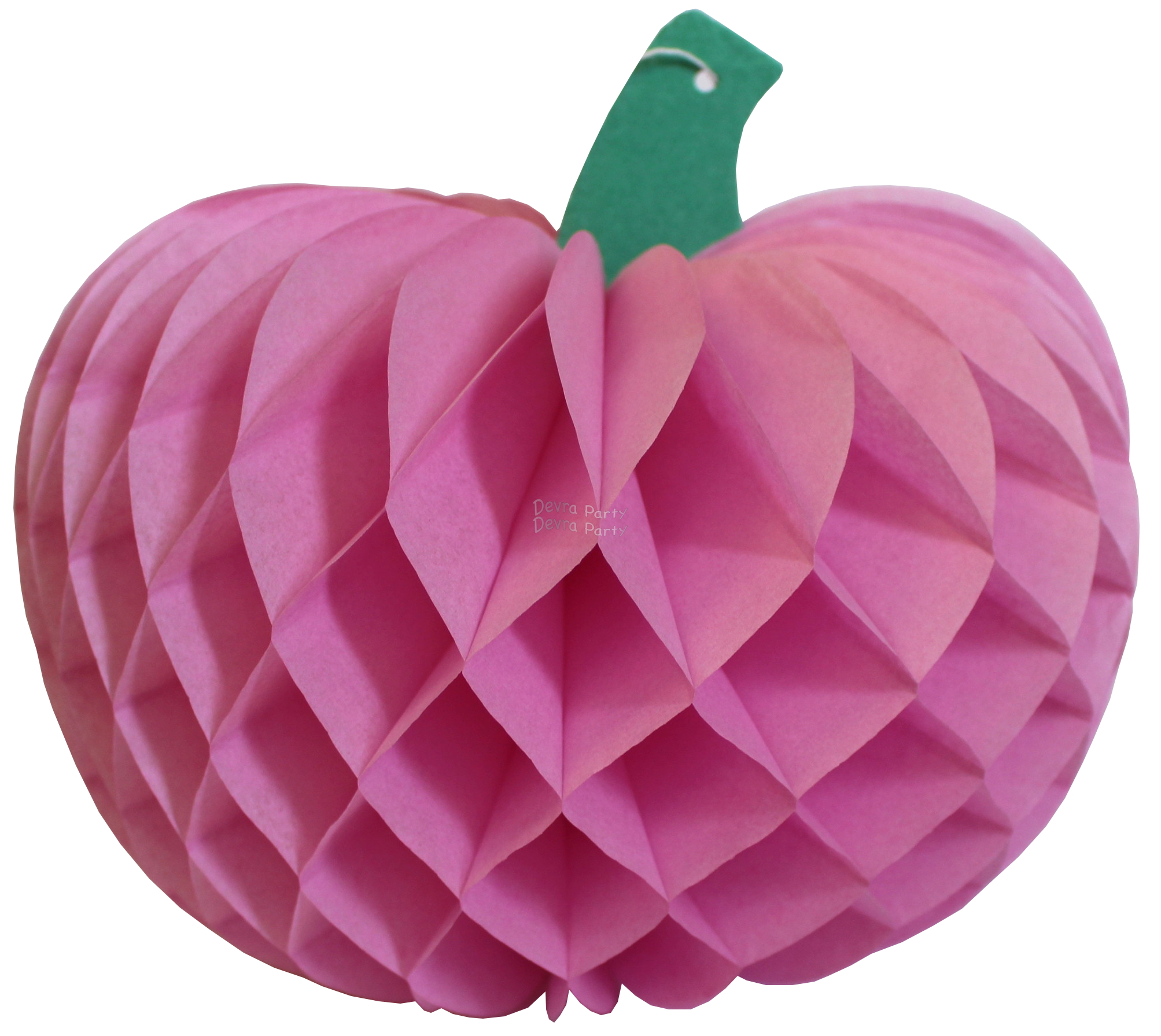 (image for) Tissue Paper Pumpkin Decoration, 10 Inch, Dusty Rose (12 pcs)