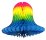 Multi Colored Rainbow Tissue Party Bells (12 Pieces)