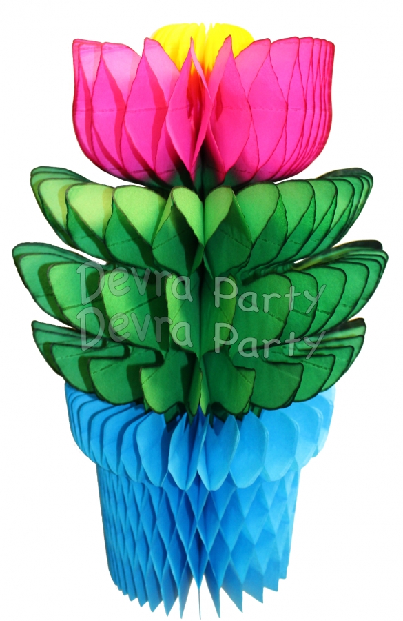 11 Inch Honeycomb Tissue Paper Flowerpot (12 pcs) - Click Image to Close