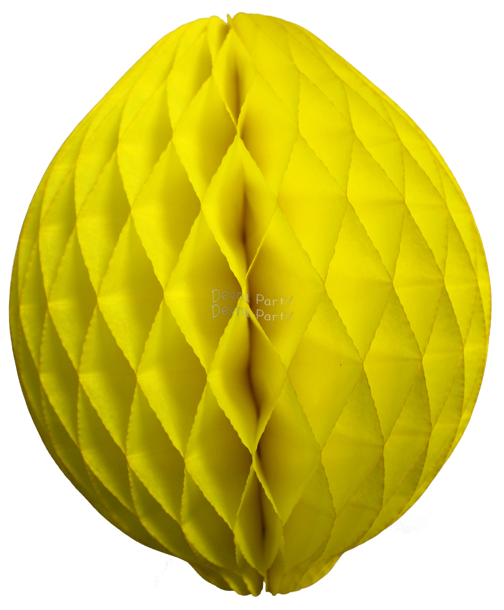 (image for) Honeycomb Lemon Decoration, 14 Inch (12 pcs)