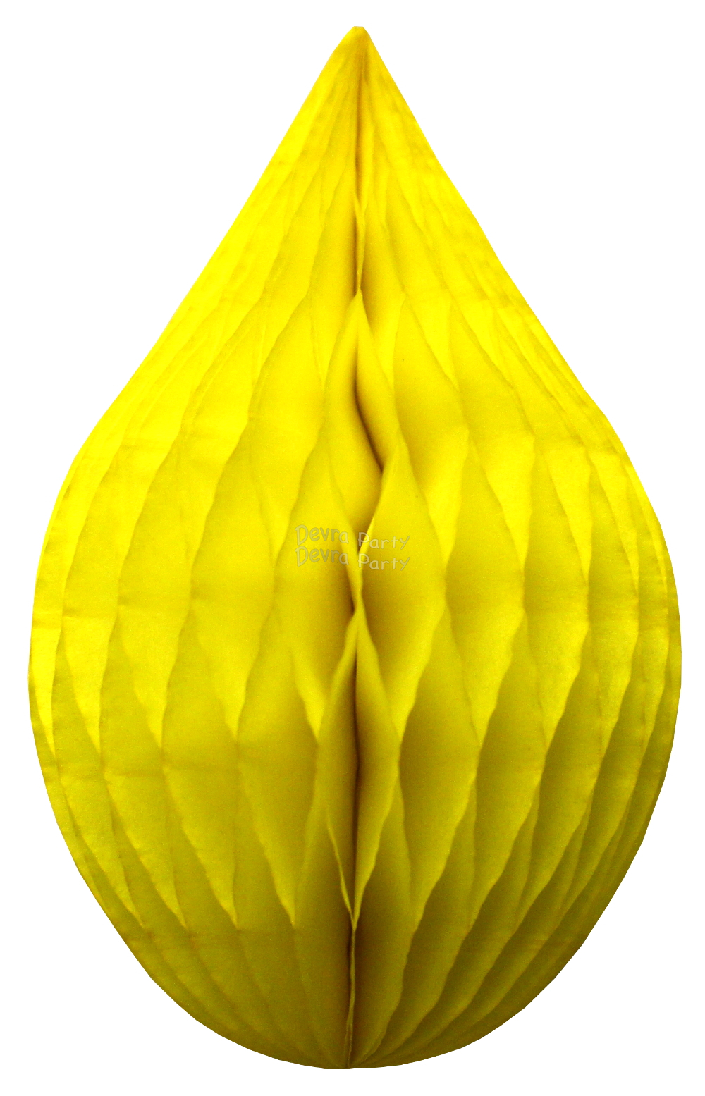 (image for) 5 Inch Yellow Rain Drop Ornament Decoration (12 pcs)