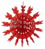 (image for) 15 Inch Red Tissue Paper Snowflake Decoration (12 pcs)