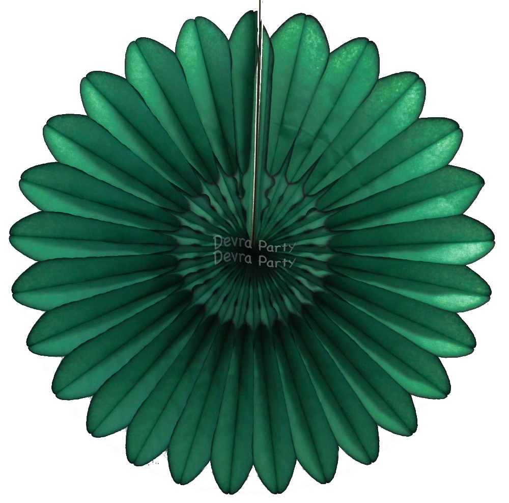 (image for) Dark Green Honeycomb Fanburst (12 pieces)