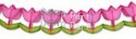 (image for) 12 Foot Tissue Paper Tulip Garland (6 pcs)