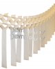 (image for) White Streamer Garland Decoration (12 pcs)