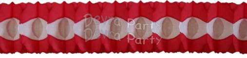 (image for) 6 Foot Tissue Paper Oval Garland (12 pcs)
