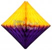 (image for) Purple & Gold Hanging Diamond Decoration (12 pcs)