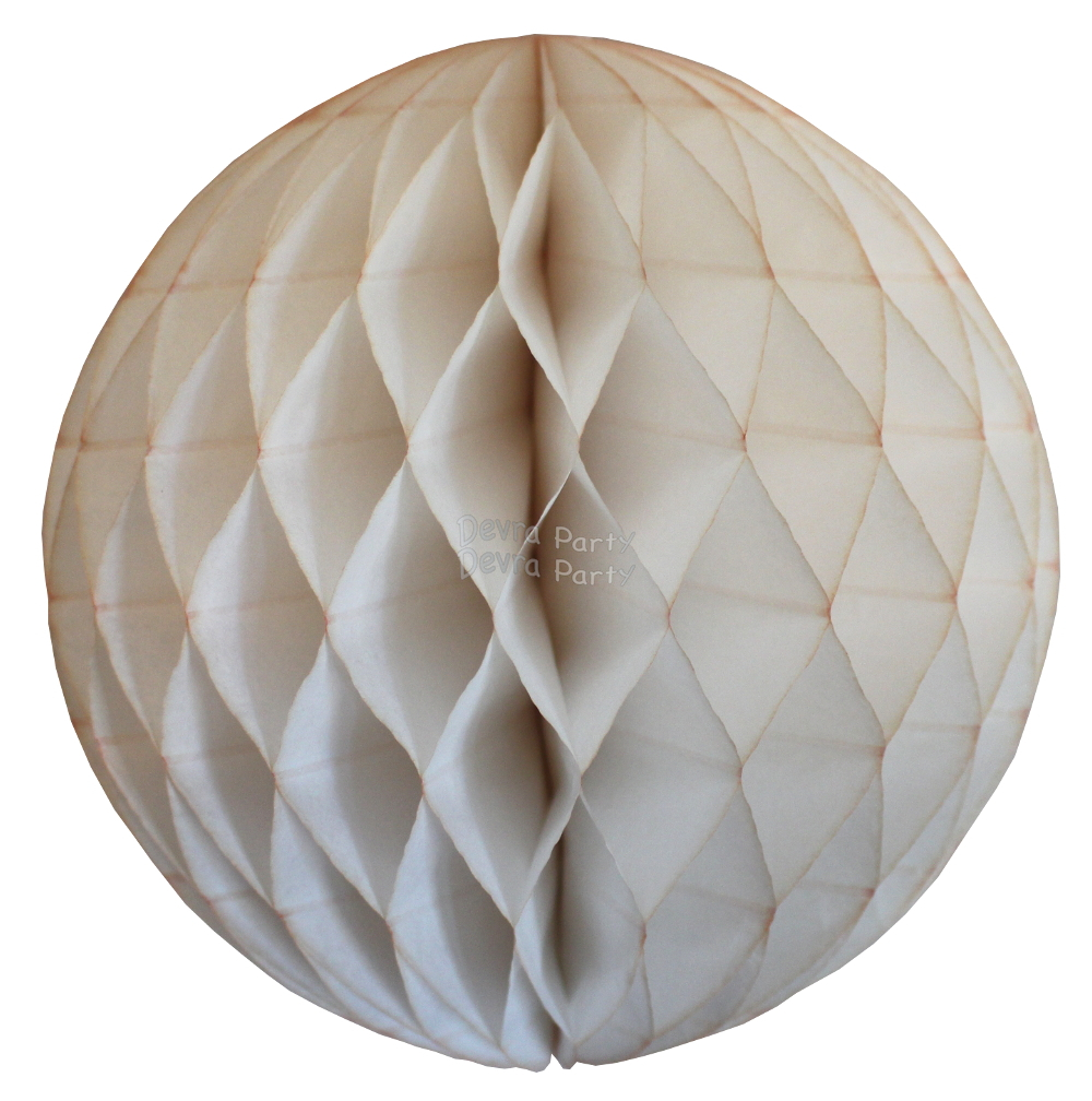(image for) Ivory Tissue Paper Ball - Vintage Ivory French Vanilla (12 pcs)