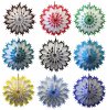 19 Inch Dip-Dyed Tissue Paper Snowflakes (12 pcs)