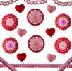 Valentine Day Decoration Kit, Large (24 pieces)