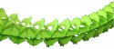 12 Foot Lime Oval Garland Decoration (12 pieces)