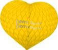 (image for) Heart Decoration 18 Inch Yellow (12 pcs)