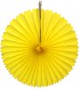 13 Inch Fan Decorations Yellow (12 PCS)