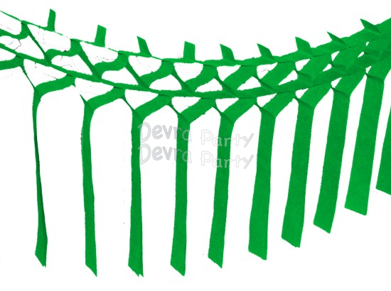 (image for) Light Green Streamer Garland Decoration (12 pcs)