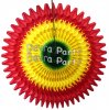(image for) 21 Inch Tissue Fan Fiesta Red/Yellow/Green (12 pcs)