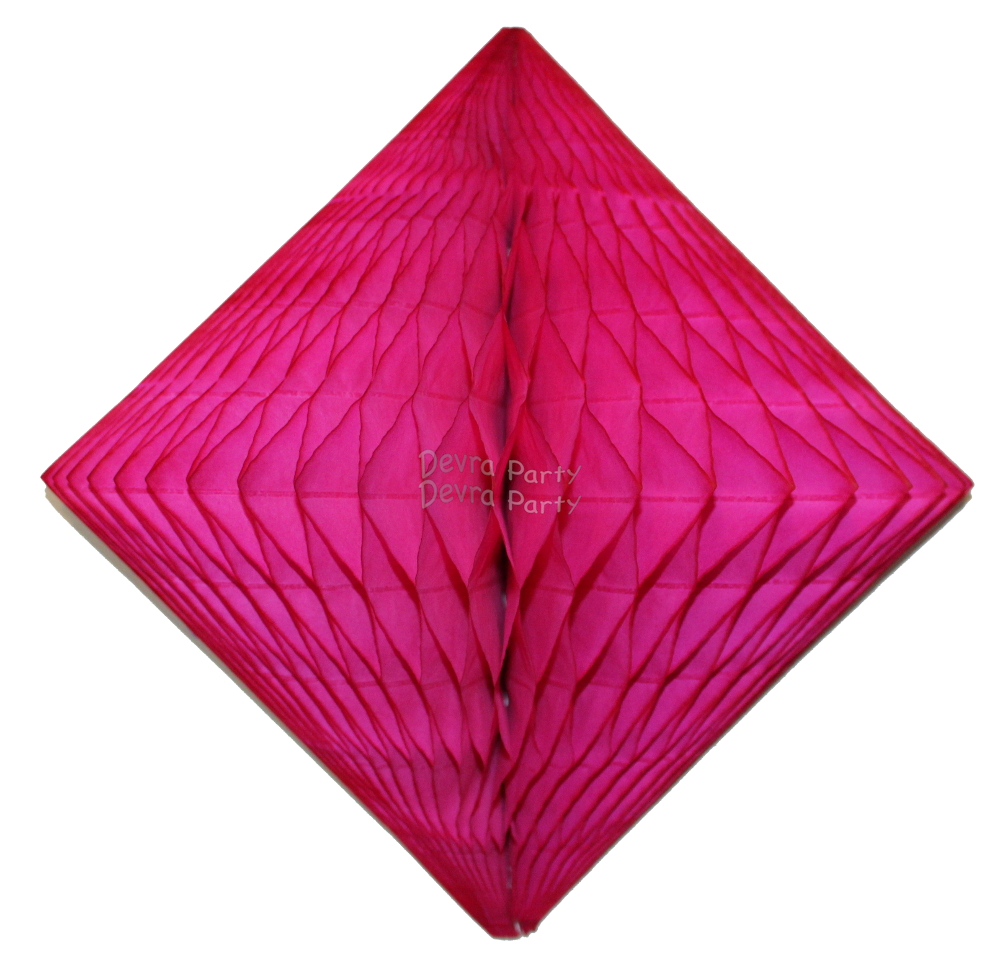 (image for) Cerise Hanging Diamond Decoration (12 pcs)