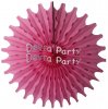 (image for) Dusty Rose 18 Inch Tissue Paper Fan (12 Pieces)