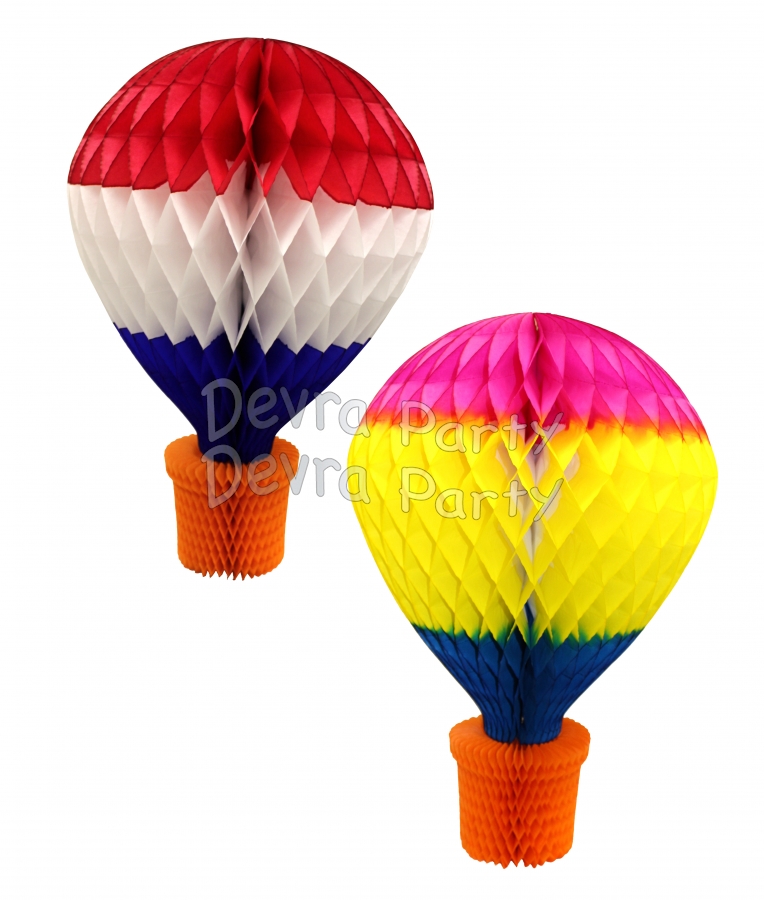 28 Inch Hot Air Balloon Decoration (6 pcs) - Click Image to Close