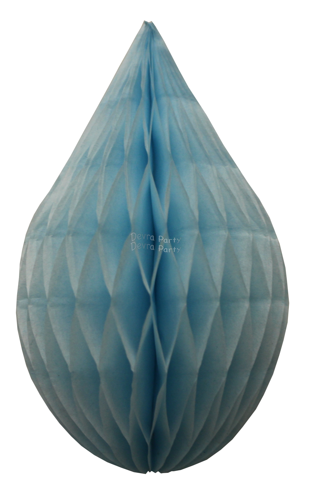 (image for) 5 Inch Light Blue Rain Drop Ornament Decoration (12 pcs)