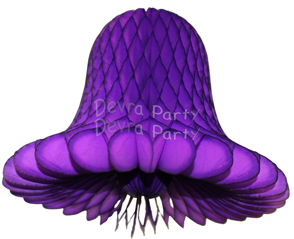 Purple Honeycomb Bell (12 Pieces) - Click Image to Close