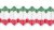 Christmas Red/White/Green Arch Garland (12 pcs)