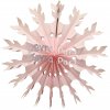 (image for) 15 Inch Light Pink Tissue Paper Snowflake Decoration (12 pcs)