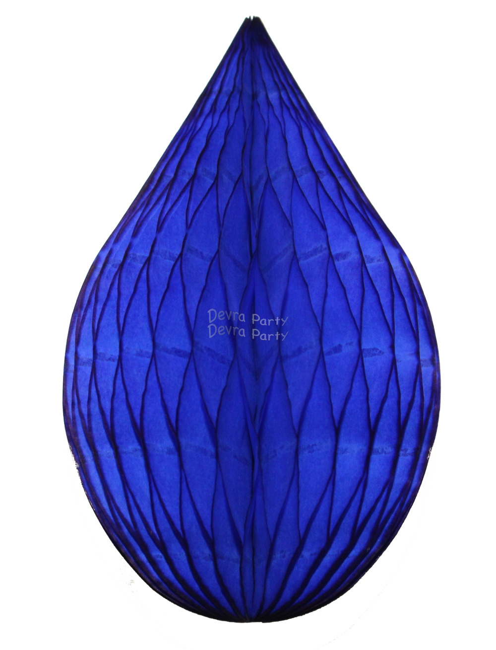 (image for) 5 Inch Dark Blue Rain Drop Ornament Decoration (12 pcs)