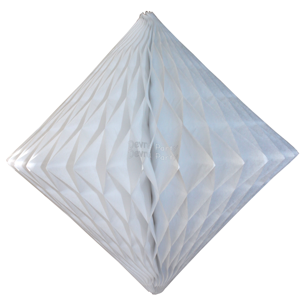 (image for) White Hanging Diamond Decoration (12 pcs)