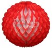 (image for) 8 Inch Puff Ball Red and White (12 pcs)