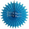 (image for) Turquoise 18 Inch Tissue Paper Fan (12 pcs)