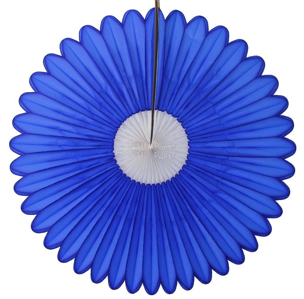 (image for) 27 Inch Deluxe Fan Dark Blue White Center (12 pcs)