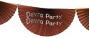 (image for) Brown 10 Foot Bunting Fan Garland (12 pcs)