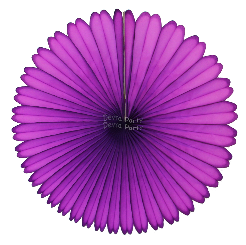 (image for) 13 Inch Purple Fan Decorations (12 PCS)
