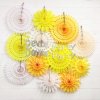 10-piece Tissue Paper Snowflake Set, Yellow Mix (single kit) (image for) 10-piece Tissue Paper Snowflake Set, Yellow Mix (single kit)