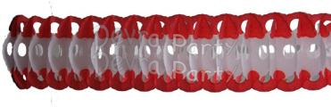 (image for) Red Full Tissue Garland (12 pcs)