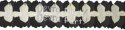 (image for) 12 Foot Cross Garland Decoration Black & White (12 pcs)